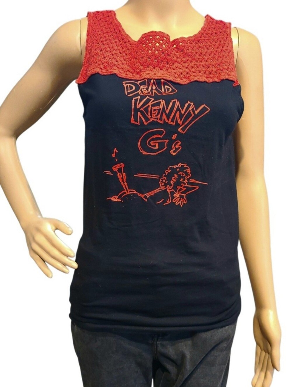 Dead Kenny G's Crochet Top Band Shirt